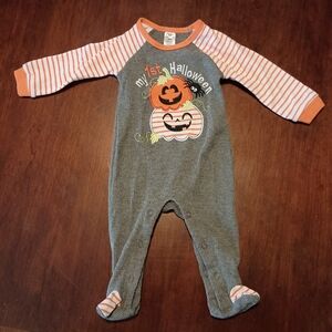 Baby Essentials Embroidered 1st Halloween Footie‎